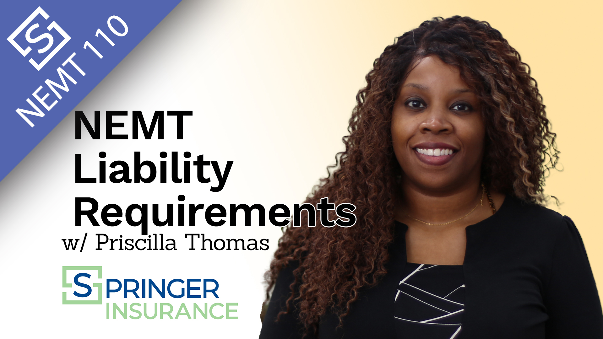 Poster for NEMT Liability Requirements